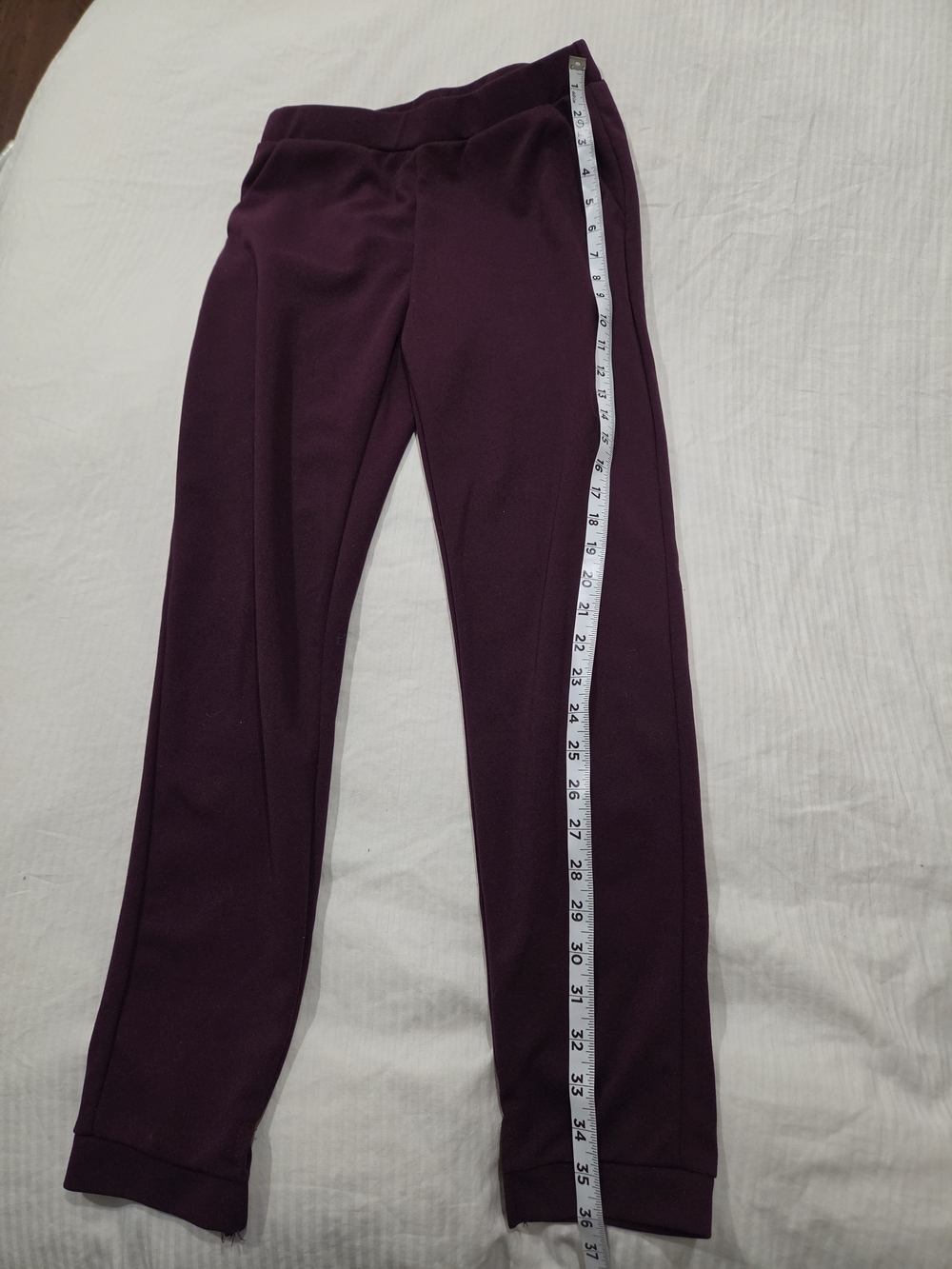 SHEIN Ponte Leggings Office Pants Plum Size 6 M